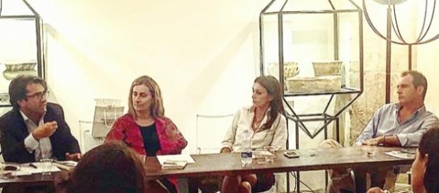 Un momento della conferenza di ieri pomeriggio Un momento della conferenza di ieri pomeriggio