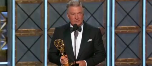 Alec Baldwin emphasized the importance of arts in his acceptance speech at the Emmy Awards - via YouTube/ZwanMonster
