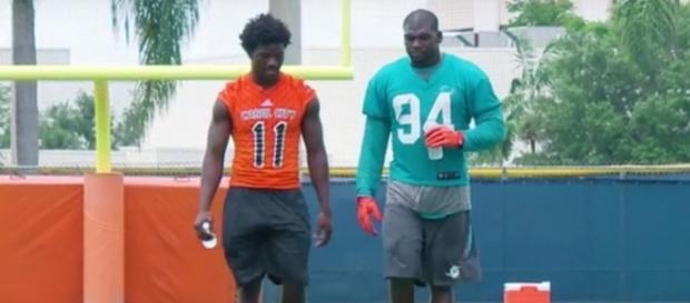 Lawrence Timmons suspended from the Miami Dolphins. Image-Miami Dolphins/YouTube Lawrence Timmons suspended from the Miami Dolphins. Image-Miami Dolphins/YouTube