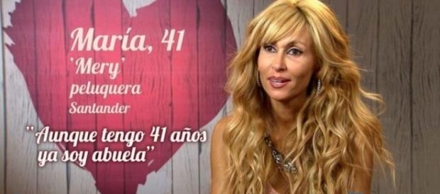 María Peña durante su participación en First Dates María Peña durante su participación en First Dates