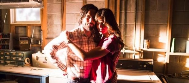 Milo Ventimiglia and Mandy Moore play Jack and Rebecca Pearson on "This Is Us" on NBC. ~ Facebook/NBCThisIsUs Milo Ventimiglia and Mandy Moore play Jack and Rebecca Pearson on "This Is Us" on NBC. ~ Facebook/NBCThisIsUs
