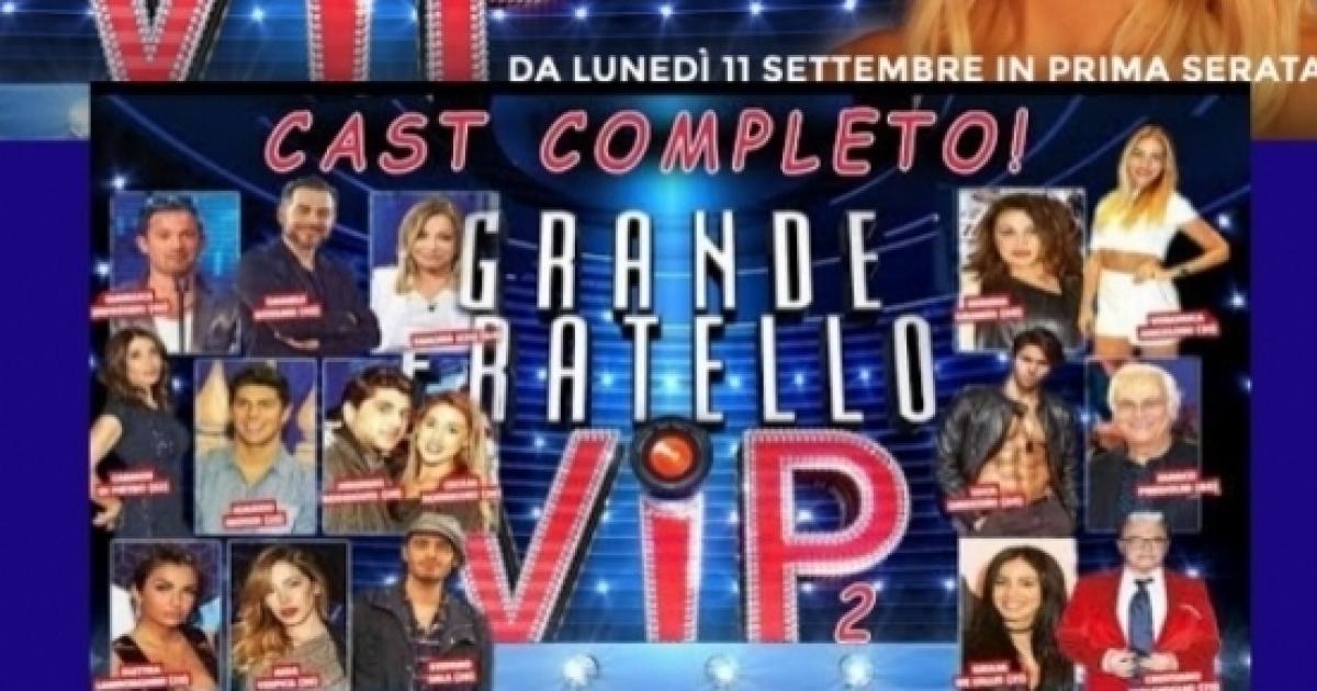Grande Fratello Vip 2 i concorrenti