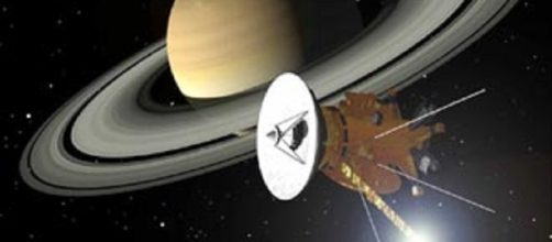 Cassini orbiting Saturn (NASA)