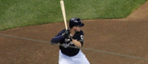 Nelson in action, Wikipedia https://en.wikipedia.org/wiki/Jimmy_Nelson_(baseball)#/media/File:Jimmy_Nelson_first_hit_2014_Brewers.jpg