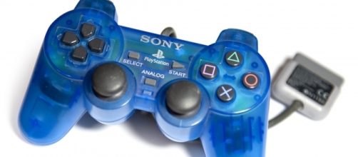 Translucent Blue DualShock controller for the Sony PlayStation. (via Wikimedia Commons - Alphathon)