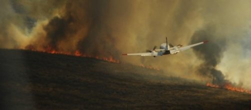 Wildfires rage across the Western US https://commons.wikimedia.org/wiki/File:Flickr_-_DVIDSHUB_-_Texas_Wildfires_(Image_6_of_9).jpg