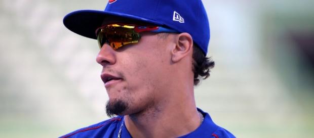 Cubs second baseman Javier Baez looks on during batting pr… | Flickr - flickr.com Cubs second baseman Javier Baez looks on during batting pr… | Flickr - flickr.com