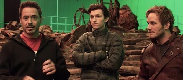 Dave Bautista hints at an epic interaction between Robert Downey Jr.'s Tony Stark and Chris Pratt's Star-Lord. (YouTube/Marvel) Dave Bautista hints at an epic interaction between Robert Downey Jr.'s Tony Stark and Chris Pratt's Star-Lord. (YouTube/Marvel)