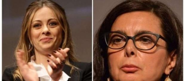 Giorgia Meloni attacca Laura Boldrini. BlastingNews Giorgia Meloni attacca Laura Boldrini. BlastingNews