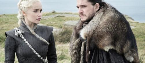 Daenerys Targaryen e Jon Snow del Trono di Spade
