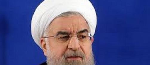 President Rouhani reacts to Trumps speech. Image wikimedia.org/ Hassan_Rouhani_press_conference_following_2017_election