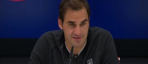 Roger Federer during a press conferece at 2017 US Open/ Photo: screenshot via US Open Tennis Championships channel on YouTube