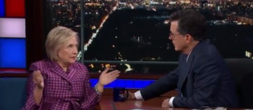 Hillary Clinton on "The Late Show," via Twitter