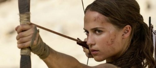 Lara Croft in the 'Tomb Raider' film. [image source: YouTube/Warner Bros. Pictures)