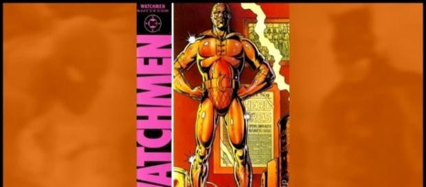 Damon Lindelof used a replica of the statuette to tease pre-production start of 'Watchmen' on HBO. / from 'YouTube' screen grab (ComicBookCast2) Damon Lindelof used a replica of the statuette to tease pre-production start of 'Watchmen' on HBO. / from 'YouTube' screen grab (ComicBookCast2)