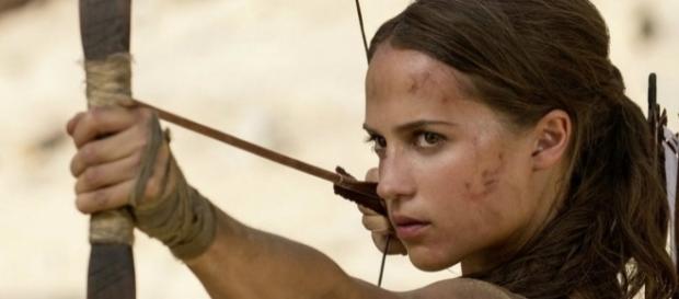 Lara Croft in the 'Tomb Raider' film. [image source: YouTube/Warner Bros. Pictures) Lara Croft in the 'Tomb Raider' film. [image source: YouTube/Warner Bros. Pictures)