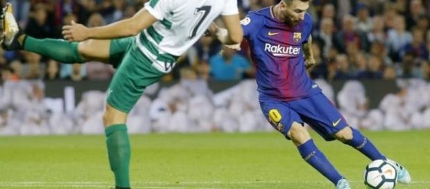 Messi en una acción del partido contra el Eibar Messi en una acción del partido contra el Eibar