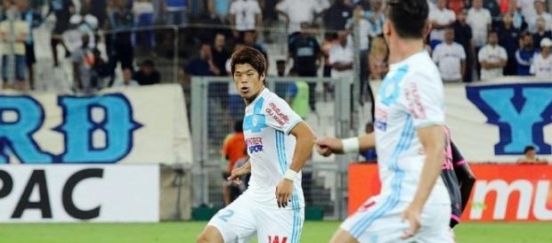 Sakai, latéral droit au but de l'OM Sakai, latéral droit au but de l'OM