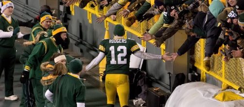 Aaron Rodgers is one choice. Mike Morbeck via Wikimedia Commons