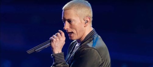 Eminem is currently raising funds to help the victims of Hurricane Harvey and Irma. Photo by TheTalko/YouTube Screenshot
