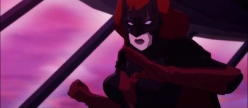 Lesbian DC super-heroine 'Batwoman,' as seen in animated film 'Batman: Bad Blood.' / from 'YouTube' screen grab