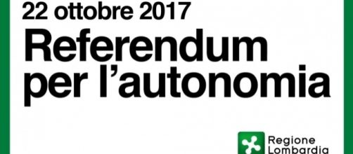 Referendum Autonomia, si terrà il 22 ottobre 2017.