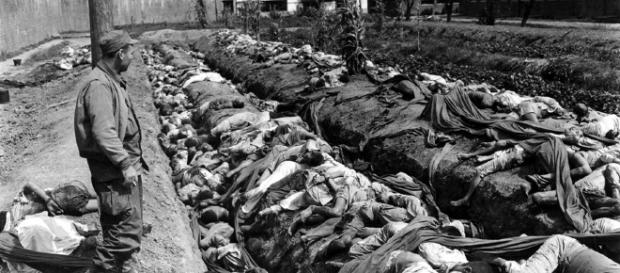Mass grave during the Korean War Mass grave during the Korean War