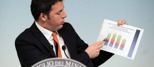 Matteo Renzi impegnato a spiegare il Jobs Act, un flop secondo gli ultimi dati Inps