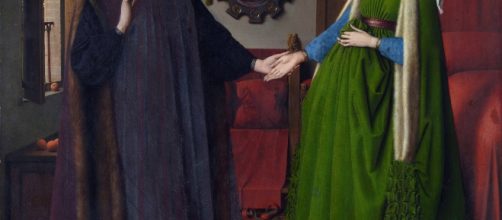 Pintura flameca llamada "El matrimonio Arnolfini" de Jan Van Eyck