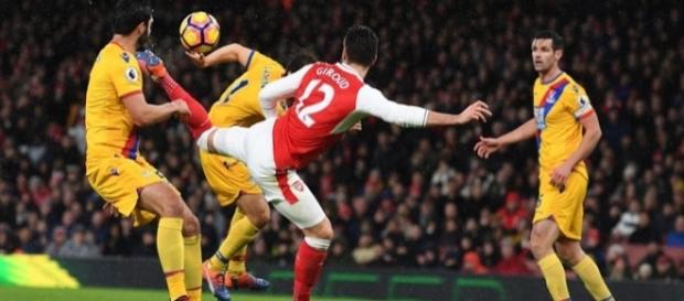 Gol de Giroud contra o Crystal Palace é um dos concorrentes Gol de Giroud contra o Crystal Palace é um dos concorrentes
