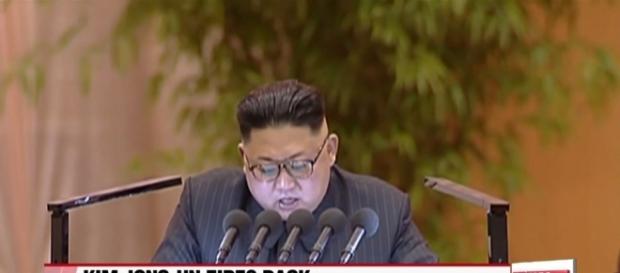 Kim Jong-Un fires back at Donald Trump's UN speech by calling him a 'dotard.' / from 'YouTube' (Arirang News) Kim Jong-Un fires back at Donald Trump's UN speech by calling him a 'dotard.' / from 'YouTube' (Arirang News)