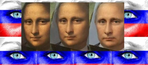 Pintura cômica de Monalisa até Putin ilustrando a "eternidade" de Putin no Poder Pintura cômica de Monalisa até Putin ilustrando a "eternidade" de Putin no Poder