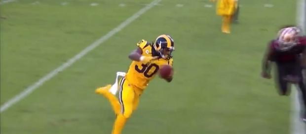 Todd Gurley - NFL Highlights History via YouTube (https://www.youtube.com/watch?v=pue9A228OEs) Todd Gurley - NFL Highlights History via YouTube (https://www.youtube.com/watch?v=pue9A228OEs)