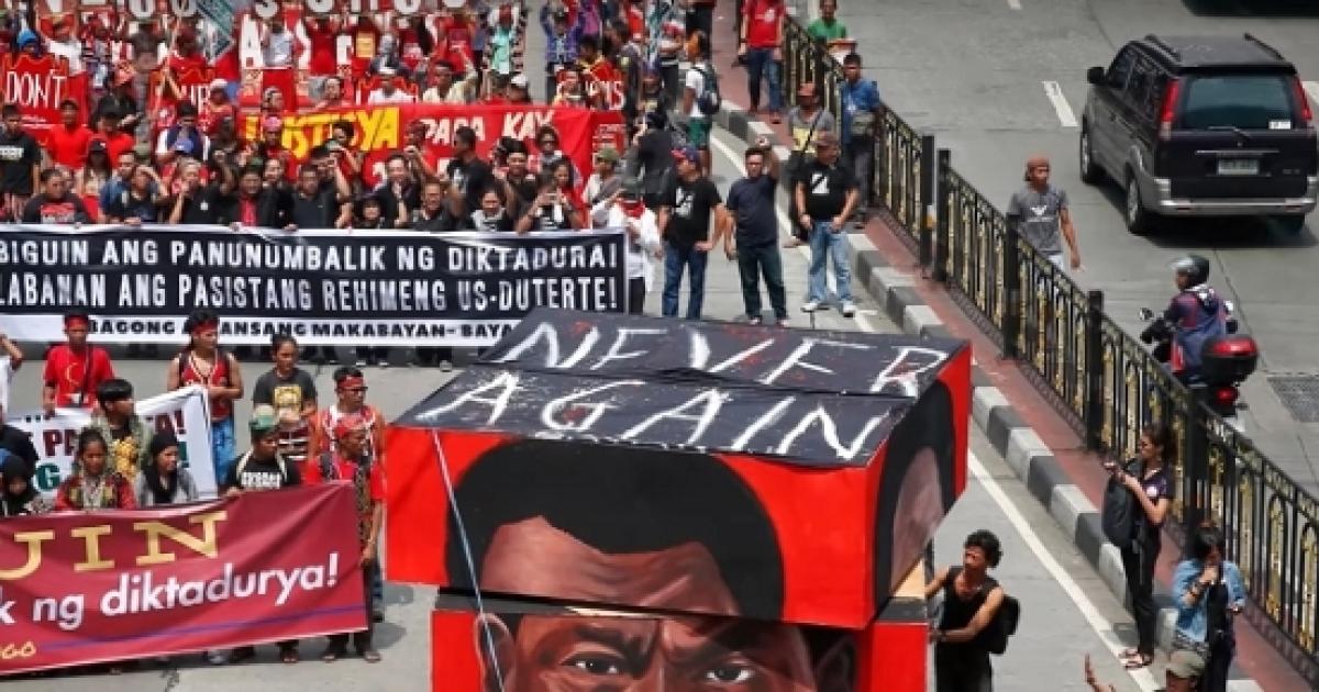 Mass Protest In The Philippines Over Dutertes Dictatorship 