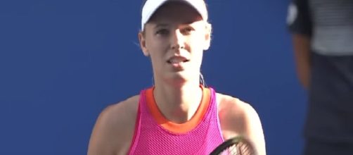 Caroline Wozniacki at 2017 Toray Pan Pacific Open in Tokyo/ Photo: screenshot via WTA official channel on YouTube