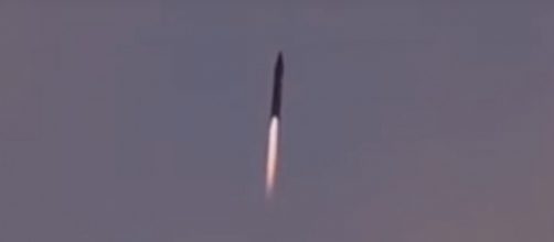 Khorramshahr missile being tested by Iran. [Image Credit: Screenshot from Press TV via YouTube]