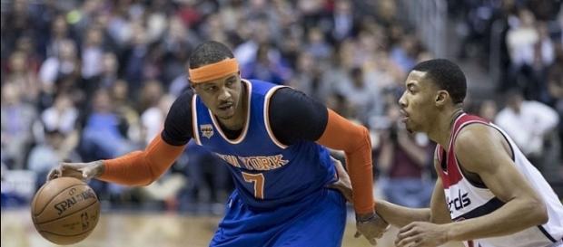 New York Knicks star Carmelo Anthony traded to Oklahoma City Thunder credit - Wikimedia Commons/Keith Allison New York Knicks star Carmelo Anthony traded to Oklahoma City Thunder credit - Wikimedia Commons/Keith Allison