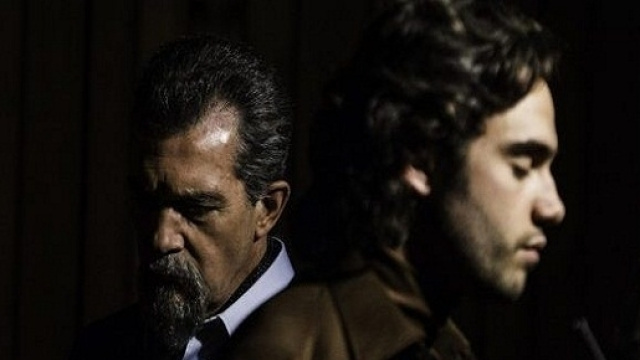 La Musica del silenzio: Antonio Bandearas e Toby Sebastian (immagine tratta dal film)