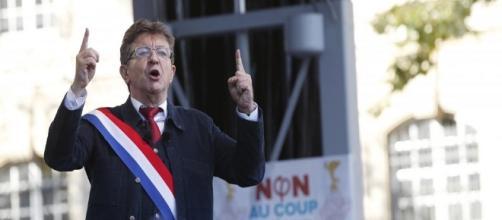 Jean-Luc Mélenchon, son discours du 23 Septembre (GEOFFROY VAN DER HASSELT / AFP)