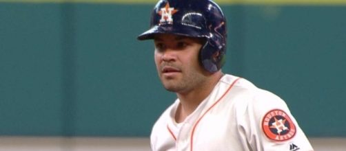 Jose Altuve and the Houston Astros host the Los Angeles Angeles on Sunday night. [Image via MLB/YouTube]