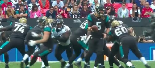 QB Blake Bortles helped lead the Jaguars to a dominant win over the Ravens in London Sunday. [Image Credit: NFL/YouTube]