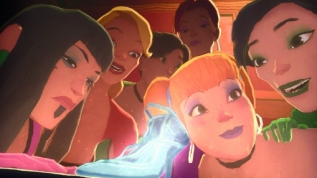 Le sei sorellastre in un frame di Gatta Cenerentola