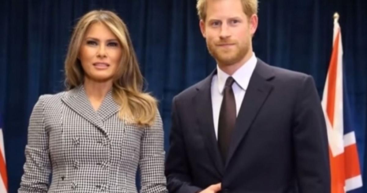 Did Prince Harry Give Melania Trump The Devil’s Sign During A Photo Op?