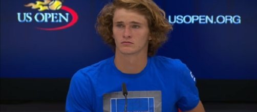 Alexander Zverev during a press conference at 2017 US Open/ Photo: screenshot via US Open Tennis Championships channel on YouTube