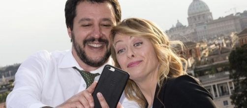 Giorgia Meloni e Matteo Salvini esultano per la vittoria Afd in Germania (immagine di repertorio)
