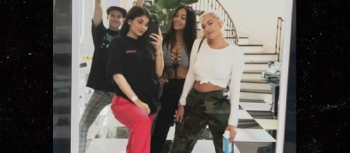 Is that a Kylie Jenner baby bump we see? Photo Credit: Kylie Jenner Snap Chat