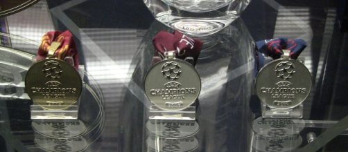 Manchester United Champions League medals [Image via Reubentg/Wikimedia Commons]