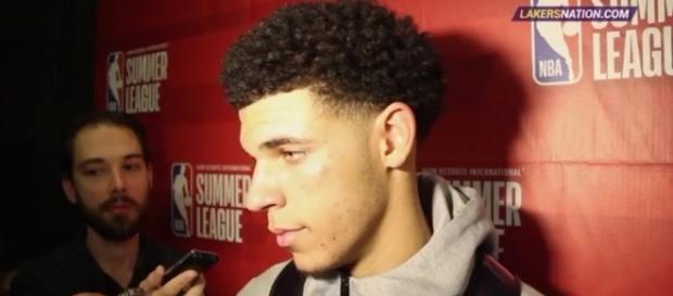 Los Angeles Lakers guard Lonzo Ball. Image Credit: YouTube Screenshot -- @LakersNation Los Angeles Lakers guard Lonzo Ball. Image Credit: YouTube Screenshot -- @LakersNation