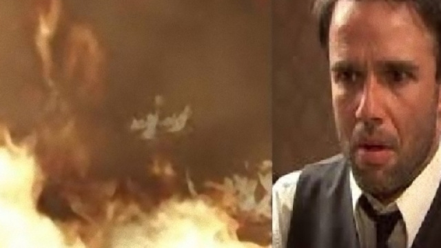 Il Segreto, Cristobal fa incendiare la scuola del paese.