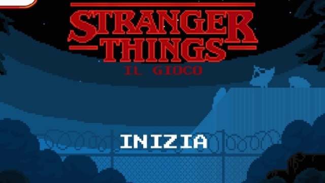 La schermata iniziale di Stranger Things: The Game in lingua italiana